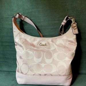 Coach Signature Duffle Shoulder Bag Light pink/pink F17490